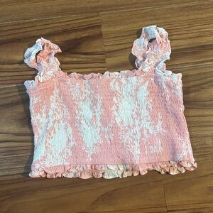 Apricot lane en crème crop top floral